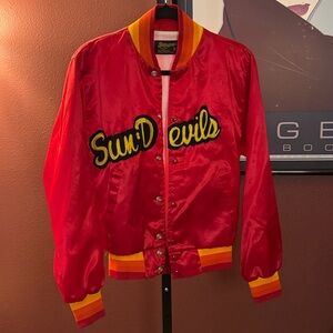 VTG Swingsters Sun Devils Red Satin Jacket